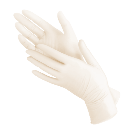 Disposable gloves LATEX, powdered